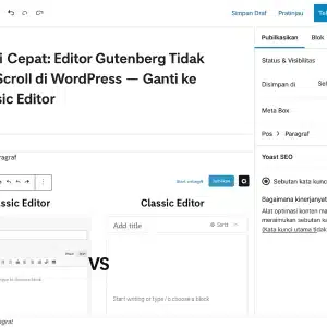 Editor Gutenberg Tidak Bisa Scroll di WordPress